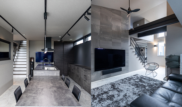 ナチュラルモダンなダイニングキッチン