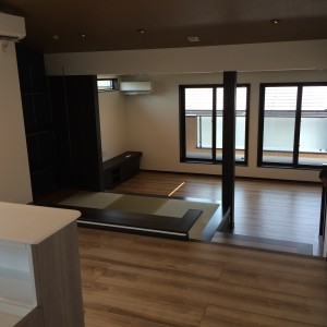 スキップフロアの家。