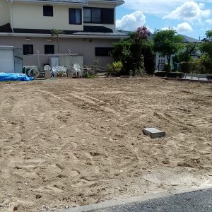 N様邸　地鎮祭前に打合せ中にも神降臨します