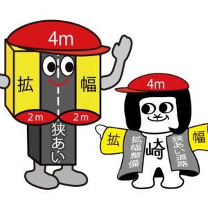 岡崎市　狭あい道路拡幅整備ＰＲキャラクター「カクフッくん」誕生!!