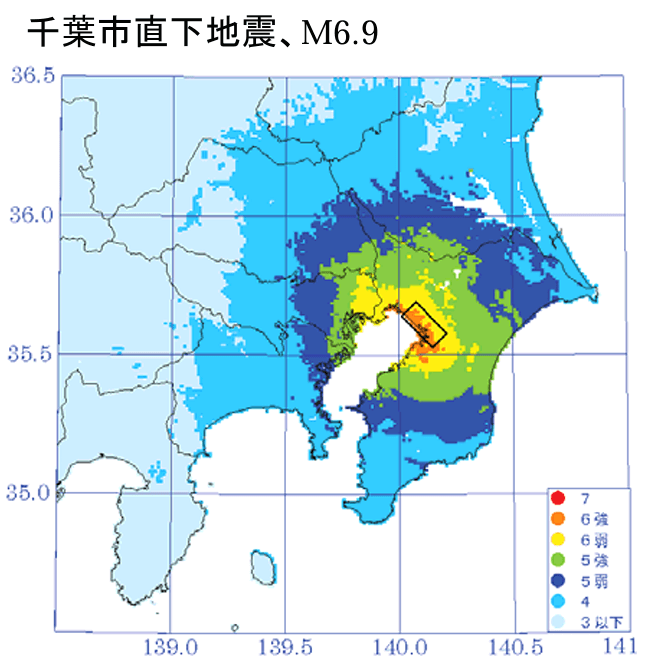千葉市直下地震の被害想定