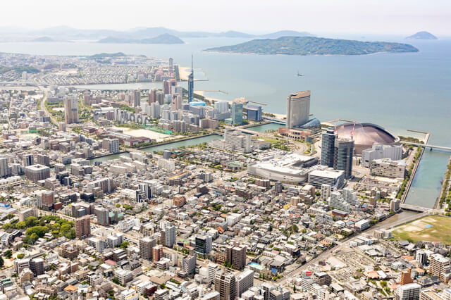 福岡市の街並み