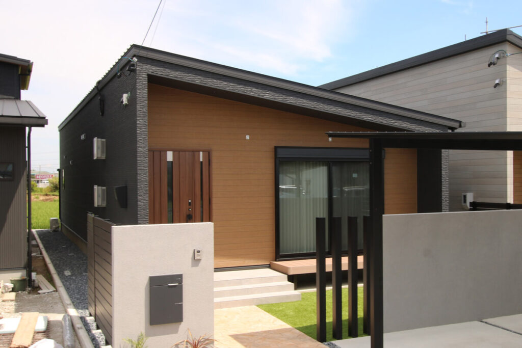 デザイン性の高い平屋