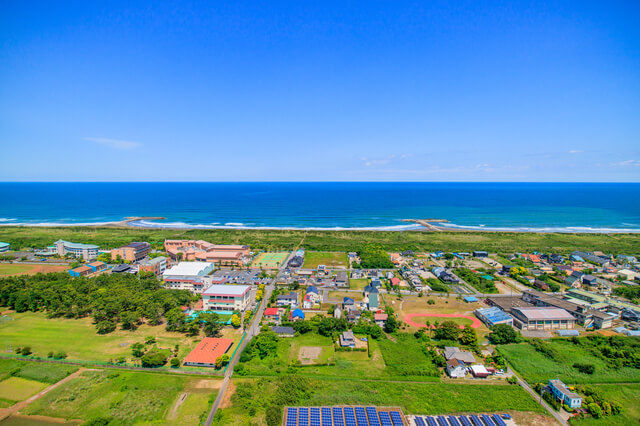 千葉県一宮町の風景