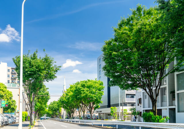 渋谷区の街並み