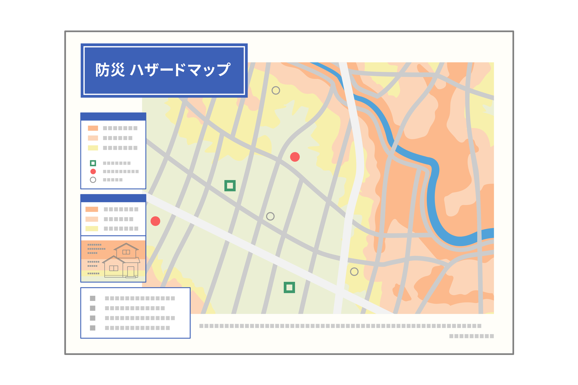 ハザードマップの画面イメージ